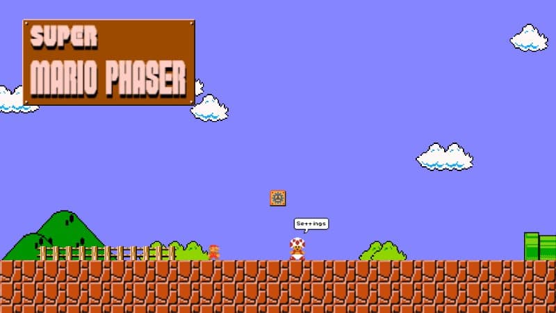 Super Mario Phaser screenshot